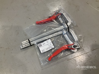 Quantity of (2) Heavy Duty Ratchet Welding Clamps 300mm x 120mm متفرقات  (Unused)