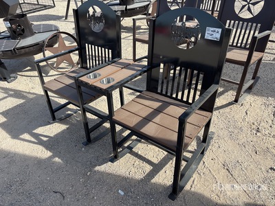 Big Daddy Tandem Rocking Chair with Horses (Unused)