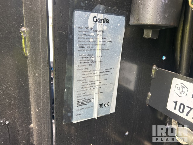 ELEVADOR TIJERA 2019 GENIE GS3384