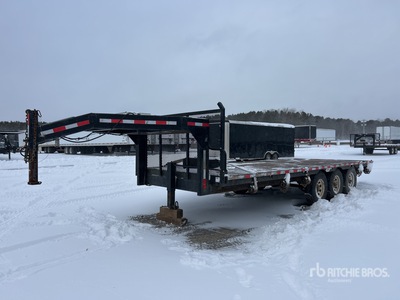 2008 Homemade 21 ft Tri/A Gooseneck Flatbed Trailer