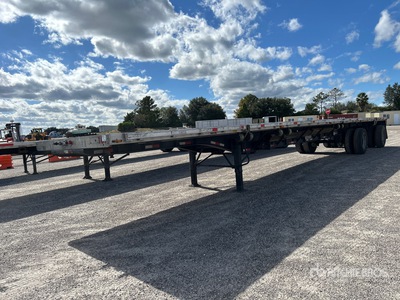 2008 Transcraft Eagle W2 48 ft T/A Spread Axle Flatbed Trailer