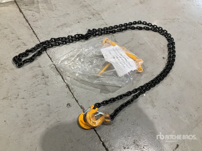 10mm G80 Lashing Chains (6mtr long) with sling hooks, and 80 EN12195-3 Load Binders Sling (Unused)