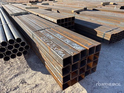 Quantity of (20) 0 ft 2 1/2 in x 2 1/2 in x 24 ft 11 Ga Square Tubes
