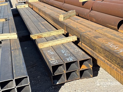 Quantity of (6) 4 in x 3 in x 22 ft 11 Ga Rectangular Tubes