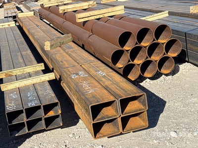 Quantity of (4) 4 in x 6 in x 1/4 in x 24 ft Rectangular Tubes