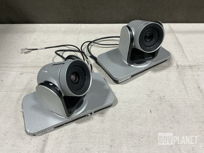 (2) Polycom MPTZ-10 Video Conferencing Cameras