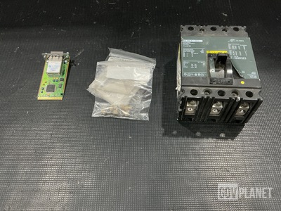 (1) Transceiver, (111) Sleeve Bushings, (4) Circuit Breakers & Assorted Items