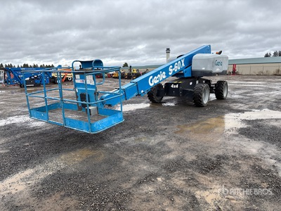 2016 Genie S-60X 4WD Diesel Telescopic Boom Lift