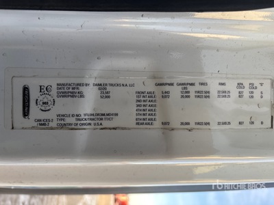 2021 Freightliner Cascadia 126 6x4 Cabeza Tractora Cabina Dormitorio