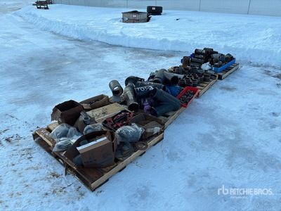 Quantity of (4) Pallets of Valves, Fittings, and Flanges