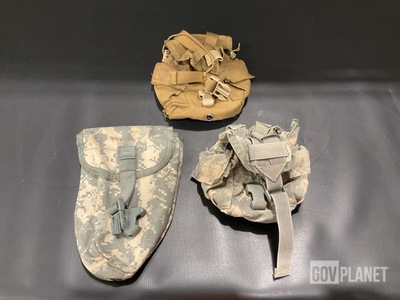 (77) Canteen Pouches, (58) Entrenching Tool Carriers & Assorted Items