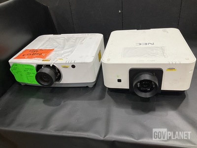 (1) NEC NP-PX602UL-WH Projector & (1) NEC NP-PA653UL Projector