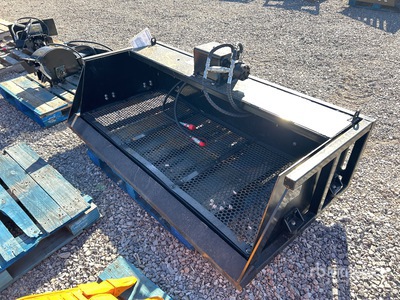 2025 GIYI GY-VB59 78 in Skid Steer Screening Bucket (Unused)