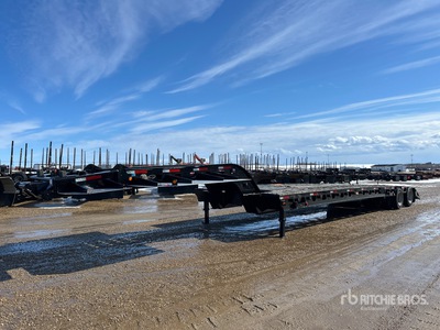 2018 Aspen 60 ton 16-Wheel Single Drop 低床トレーラー