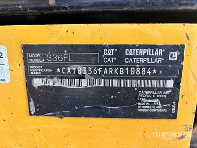 2018 Cat 336F L Excavadora de Cadenas