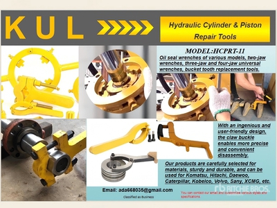 2025 KUL HCPRT-11 Lote de Herramientas de Mantenimiento para Cilindros (Sin Usar) / Cylinder Maintenance Tools Divers - Équipement d'usines industrielles (Unused)