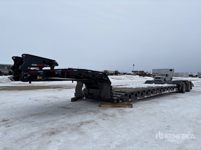 2011 Gerrys LH307 60 ton 16-Wheel 56 ft Extendable Double Drop Removable Gooseneck Rimorchio ribassato