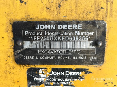 2014 John Deere 250G LC Excavadora de Cadenas