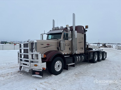 2013 Peterbilt 367 8x6 Heavy Haul Tri/A Sleeper Truck Tractor