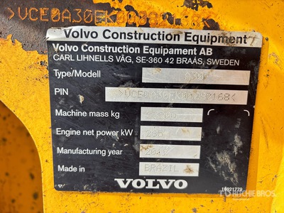 2012 Volvo A30F Camión Dumper Articulado