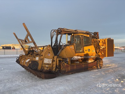 2007 John Deere 850J WLT LGP Tracked Iron Wolf 1040 Mulcher Tractor