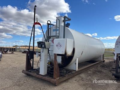 2009 Les Industries Desjardin 35214 L Skid Mounted Steel Dyed Diesel Serbatoio carburante