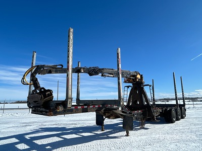 2015 Deloupe 45 ft Tri/A Self Loading Boomstam aanhangwagen