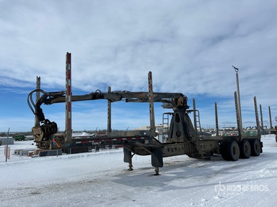 2015 Deloupe 45 ft Tri/A Self Loading Boomstam aanhangwagen