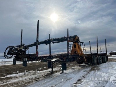 1999 Deloupe 45 ft Tri/A Self Loading Remolque de troncos