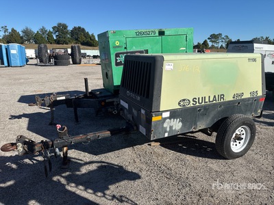 2013 Sullair 49HP185 185 cfm Mobile Compresor de aire