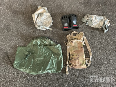 (132) Sustainment Pouches, (46) Hydration System Carriers & Assorted Items