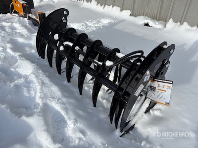 2026 GIYI GY-CLG72 72 in Log Skid Steer Grapple Bucket (Unused)