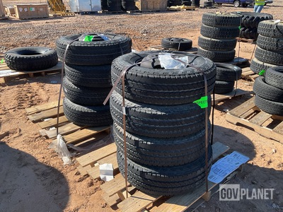 (8) Firestone LT235/85R16 Tires w/Wheels