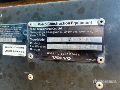 2018 Volvo ECR235EL Tracked Excavator