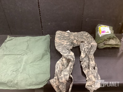 (28) Barracks Bags, (16) Pairs of Wet Weather Trousers & Assorted Items