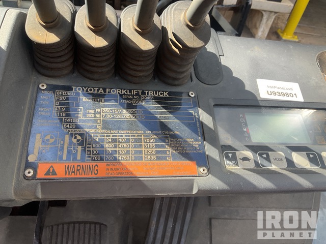 MONTACARGAS 2020 TOYOTA 8FD35U