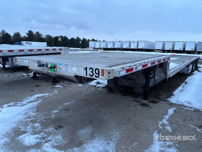 2015 Fontaine 53 ft T/A Spread Axle Single Drop ステップデッキトレーラー