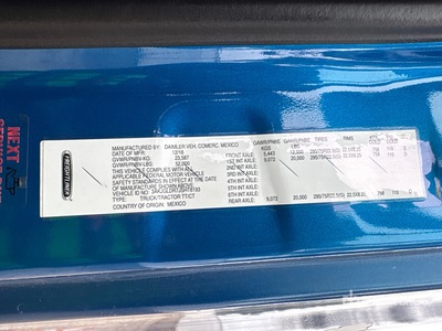 2018 Freightliner Cascadia 125 T/A Sleeper Truck Tractor