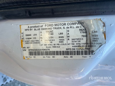 2004 Ford F-650 4x2 Cab and Chassis