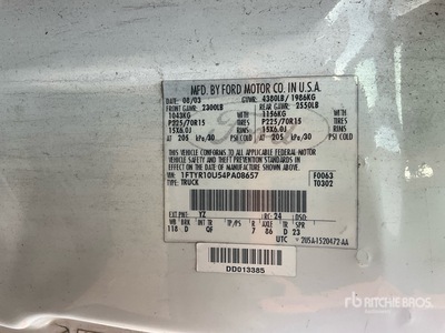 2004 Ford Ranger 4x2 بيك اب