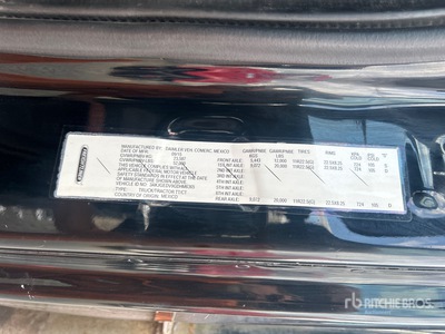 2016 Freightliner Cascadia 125 6x4 T/A Dump Truck