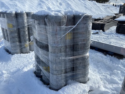 Quantity of 2024 BYT FFC762 330 ft x 4 ft Galvanized Farm Vallas (Unused)