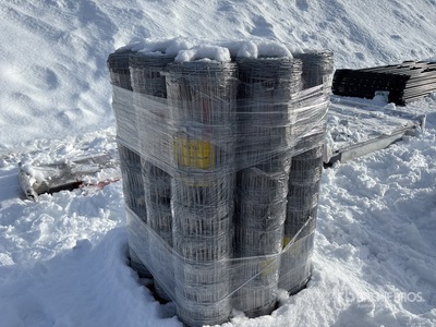 Quantity of 2024 BYT FFC762 330 ft x 4 ft Galvanized Farm Vallas (Unused)