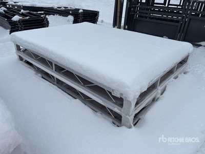 Quantity of (2) 2025 BYT BDF6 6 ft x 8 ft Aluminum Boat Dock Section Kit (Unused)