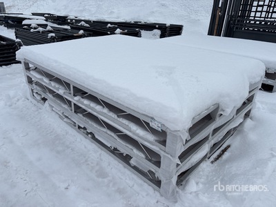 Quantity of (3) 2025 BYT BDF6 6 ft x 8 ft Aluminum Boat Dock Section Kit (Unused)