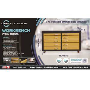 Steelman 6FT-10D Tool Cabinet (Unused)