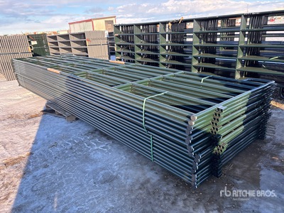 Quantity of (18) 2026 BYT PNL200 5 ft 6 in x 20 ft 6 Rail Livestock Panel (Unused)