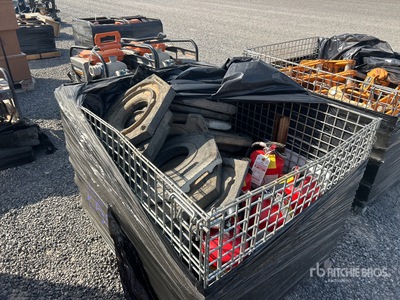 Quantity of (6) Fire Extinguishers & Traffic Cone Bottoms