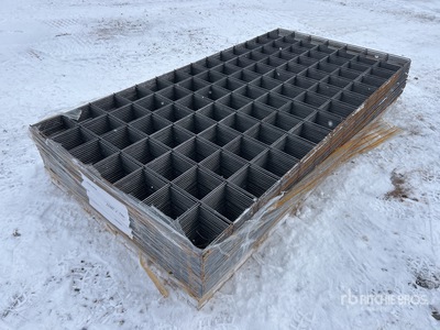 Quantity of (100) 3 ft 5 in x 7 ft Wire Mesh (Unused)