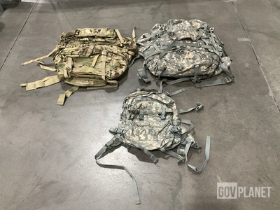 (12) Assault Packs, (19) Large Field Pack Sets & Assorted Items